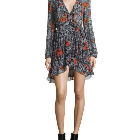 IRO WRAP DRESS SIZE 8 - Picture 7 of 8